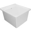 COLAVENE Lavabo a incasso rettangolare vasca centrale Large L 60 x H 41 x P 34 cm in ceramica bianco lucido