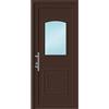 Leroy Merlin Portoncino d'ingresso 30005 L 90 x H 210 cm in PVC noce, apertura spingere a destra