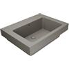 COLAVENE Lavabo a incasso e d'appoggio rettangolare vasca centrale Alaqua L 70 x H 25 x P 21 cm in ceramica beige opaco