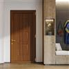 DOLCETTI Porta d'ingresso DOLCETTI in PVC pannello bugnato mod.070 L 80 x H 210 cm in PVC rovere dorato, apertura spingere a destra, falso telaio non incluso