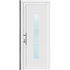 Leroy Merlin Portoncino d'ingresso 10012 con vetro L 90 x H 210 cm in PVC bianco, apertura spingere a destra