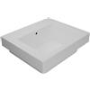 COLAVENE Lavabo a incasso e d'appoggio rettangolare vasca centrale Alaqua L 60 x H 25 x P 21 cm in ceramica bianco opaco