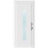 Leroy Merlin Portoncino d'ingresso 10012 L 80 x H 210 cm in PVC bianco, apertura spingere a sinistra