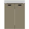 COLAVENE Mobile da bagno a terra L 60 x H 50 x P 50 cm corda opaco, 2 ante COLAVENE Alaqua