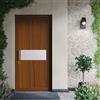 DOLCETTI Porta d'ingresso DOLCETTI in PVC pannello bugnato mod.330 L 90 x H 210 cm in PVC rovere dorato, apertura spingere a sinistra, falso telaio non incluso