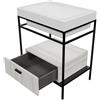 COLAVENE Cassetti in truciolare Alaqua COLAVENE L70xP50xH20 cm bianco eucalipto, per struttura in metallo