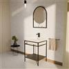 COLAVENE Specchio con illuminazione integrata bagno tondo COLAVENE L 65 x H 65 x P 7 cm nero