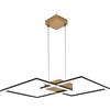 Leroy Merlin Lampadario LED glamour Kira nero 4900 lumen