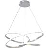 Leroy Merlin Sospensione LED Reika grigio silver Ø 60 cm, 50 W IP20 CCT da bianco caldo al bianco neutro, 3200 lumen