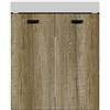 COLAVENE Mobile da bagno a terra L 70 x H 76 x P 50 cm rovere primitivo, 2 ante COLAVENE Alaqua