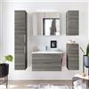 PELIPAL Colonna per mobile bagno Madeo PELIPAL 2 ante P 33 x L 30 x H 168 cm grigio san gallo