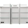 PELIPAL Specchio Contenitore Con Illuminazione PELIPAL bianco lucido L 120 x H 70.3 x P 17 cm