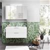 PELIPAL Mobile da bagno sospeso sotto lavabo L 99 x H 48 x P 45 cm bianco lucido, 2 cassetti PELIPAL Madeo