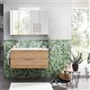 PELIPAL Mobile da bagno sospeso Madeo di Pelipal L 99 x H 48 x P 45 cm rovere riviera, 2 cassetti