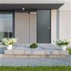 Master Porta blindata MASTER GREAT BCO/GRG PVC L 80 x H 210 cm grigio antracite/bianco opaco apertura spingere a sinistra
