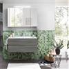 PELIPAL Mobile da bagno sospeso sotto lavabo L 99 x H 48 x P 45 cm grigio, 2 cassetti PELIPAL Madeo