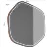 Leroy Merlin Specchio Lumiere con luce 100x90 cm rame