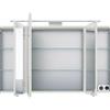 PELIPAL Specchio Contenitore Con Illuminazione PELIPAL rovere bianco L 120 x H 70.3 x P 17 cm