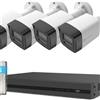 EZVIZ Kit di videosorveglianza da esterno senza fili EZVIZ 4 telecamere, bianco