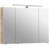 PELIPAL Specchio Contenitore Con Illuminazione PELIPAL rovere castello L 98 x H 70.3 x P 17 cm