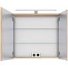 PELIPAL Specchio Contenitore Con Illuminazione PELIPAL rovero castello L 75 x H 70.3 x P 17 cm