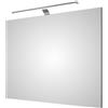 PELIPAL Specchio con illuminazione integrata completo di faretto bagno Solitaire L 90 x H 70 cm
