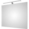 PELIPAL Specchio con illuminazione integrata completo di faretto bagno Solitaire H 70 cm bianco