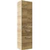 PELIPAL Colonna per mobile bagno Contea PELIPAL 1 cassetto 3 ante P 33 x L 45 x H 168 cm rovere riviera