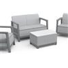Keter Salotto da giardino per 4 persone antracite SCANDI KETER