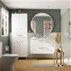 SENSEA Mobile bagno sospeso con lavabo L 100 x H 57,7 x P 45 cm bianco truciolare 2 cassetti | Remix