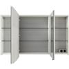 PELIPAL Specchio Contenitore Contea Con Illuminazione PELIPAL sinistro rovere bianco L 120 x H 72 x P 17 cm