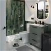 SENSEA Mobile bagno a terra con lavabo L 60 x H 73 x P 40 cm verde truciolare 3 cassetti | Remix
