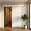 Leroy Merlin Porta scorrevole reversibile Milk in legno bianco, L 92.5 x H 211.5 cm, con binario Meli