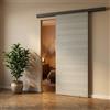Leroy Merlin Porta scorrevole reversibile Cambridge in mdf rovere grigio, L 93 x H 212 cm, con binario Meli