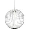 LUCE AMBIENTE DESIGN Lampadario LED moderno LED-SEXTANT-S62 nero ø62cm, luce con 3 temperature di colore 4800 lumen, LUCE AMBIENTE DESIGN