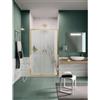SIRO Porta doccia scorrevole L 111 cm x H 195 cm per nicchia in vetro trasparente, profilo dorato