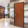 Master Porta blindata MASTER Halt L 90 x H 200 cm in melaminico noce/bianco, apertura spingere a destra, falso telaio incluso