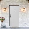 Yale Porta blindata YALE Seal L 80 x H 210 cm in PVC bianco, apertura spingere a destra, falso telaio incluso