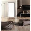 Yale Porta blindata YALE Iron L 90 x H 210 cm in melaminico noce/bianco, apertura spingere a sinistra, falso telaio incluso