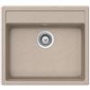 Schock Lavello sopratop 1 vasca in quarzo avena SCHOCK Nemo N100 CRISTALITE® L 49 x L 55.2 cm