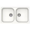 Schock Lavello 2 vasche in quarzo bianco SCHOCK FOMN200A01 L 86 x L 50 cm