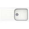 Schock Lavello 1 vasca in quarzo bianco SCHOCK LITD100LA01N L 100 x L 50 cm, reversibile