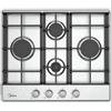Midea Piano cottura a gas MIDEA MHR604FXG 4 fuochi acciaio inox