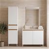 FERIDRAS Mobile bagno con lavabo Revital L100 x H86 x P46 cm bianco frassinato