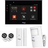 Beghelli Kit sistema di allarme per appartamento, garage, casa senza fili Smart BEGHELLI WIFI/GSM 4G LORA con sensore di movimento, bianco