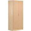 ASTIGARRAGA Armadio ASTIGARRAGA in legno e fibra naturale di rafia L 80 x H 179.5 x P 48 cm
