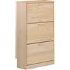 ASTIGARRAGA Scarpiera ASTIGARRAGA Vita 3 ante apertura battente, 3 ripiani, L 64.8 x H 114.8 x P 25 cm 18 paia, pino
