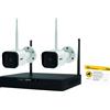 ELVOX VIMAR Kit di videosorveglianza da interno / esterno senza fili ELVOX VIMAR 46305.D Kit Wi-Fi 4ch 4Mpx con 2 tlc 4 telecamere, bianco