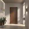DI.BI. Porta blindata DI.BI. Edge L 86 x H 212 cm in PVC noce/bianco, apertura spingere a destra, falso telaio incluso