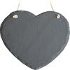 famos Ardesia cuore da appendere, grande circa 20 cm, decorazione per porta (1)